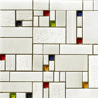 Vives Satinados Mosaico Taki Blanco 