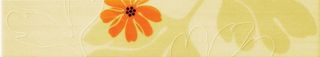 Lord ceramica Nirvana Listello Floreale Bloom Avorio B