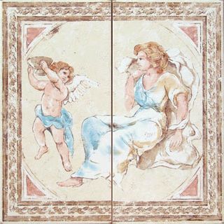 Lord ceramica Stucchi Composizione S/2 Affresco Orizzontale