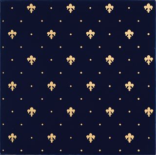Petracers Grand Elegance gold Giglio ORO 24kt su Blu