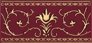 Petracers Grand Elegance gold Narciso-A ORO 24kt su Bordeaux