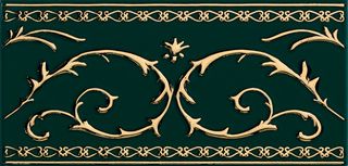 Petracers Grand Elegance gold Narciso-B Grande ORO 24kt su Verde