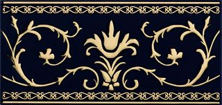 Petracers Grand Elegance gold Narciso-A ORO 24kt su Blu