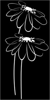 Halcon Blancos Decor Flor Noir