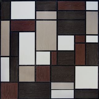 Rex Glam wood Decor Patchwork