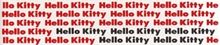 Gamma due Hello kitty Classic Reloaded List. Written Red