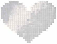 Fap Mosaici Cuore Bianco Mosaico