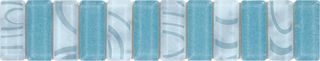 Fanal Flowers Listelo vidreo azul