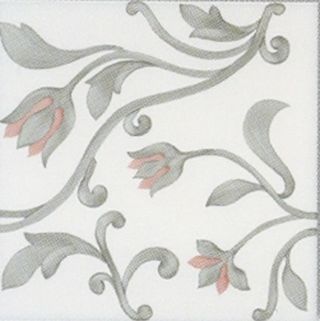 Bardelli Mille'900 Декор "Цветочный орнамент" Серый/белый
