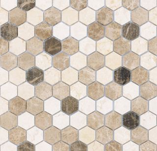 LeeDo Caramelle Pietrine Hexagonal Pietra Mix 1 Mat hex 18x30x6 (ПУ)