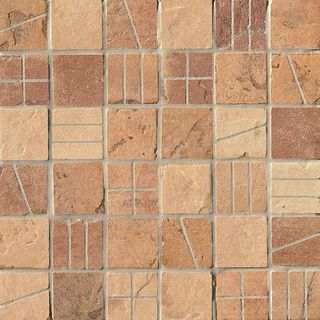 Cir & Serenissima Quarry stone Mosaico Mix Vintage Light Quarry Stone Tessera (Amber, Sand, Terra)