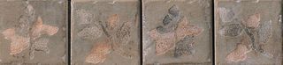 Cir & Serenissima Quarry stone Treccia Fossili Foglie Slate s/2