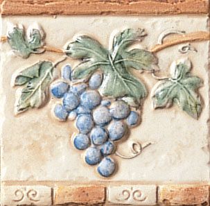 Cir & Serenissima Quarry stone Fascia Grappoli s/2 Rosso