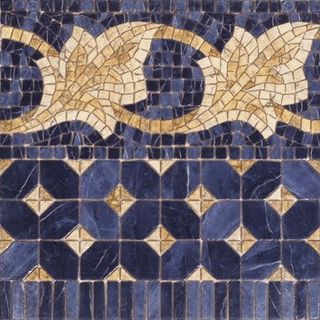 Vives Iliada Cenefa Midas Azul