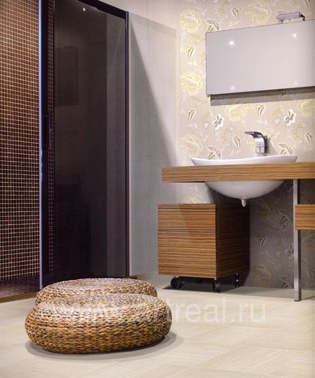 интерьер коллекции керамической плитки Satin завода Emil