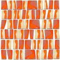 Ceramica di Treviso Murazzi Puzzle grigioarancio