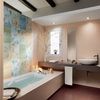 Ванная комната отделанная плиткой фабрики Fap Rubacuori в цветовой гамме Rosa/Bianco.